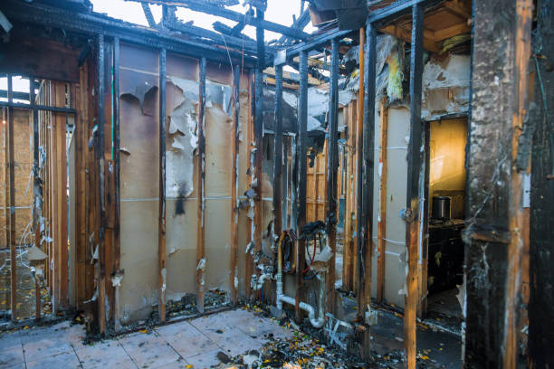 Professional Fire Damage Assessment technician working in Middle Island, NY